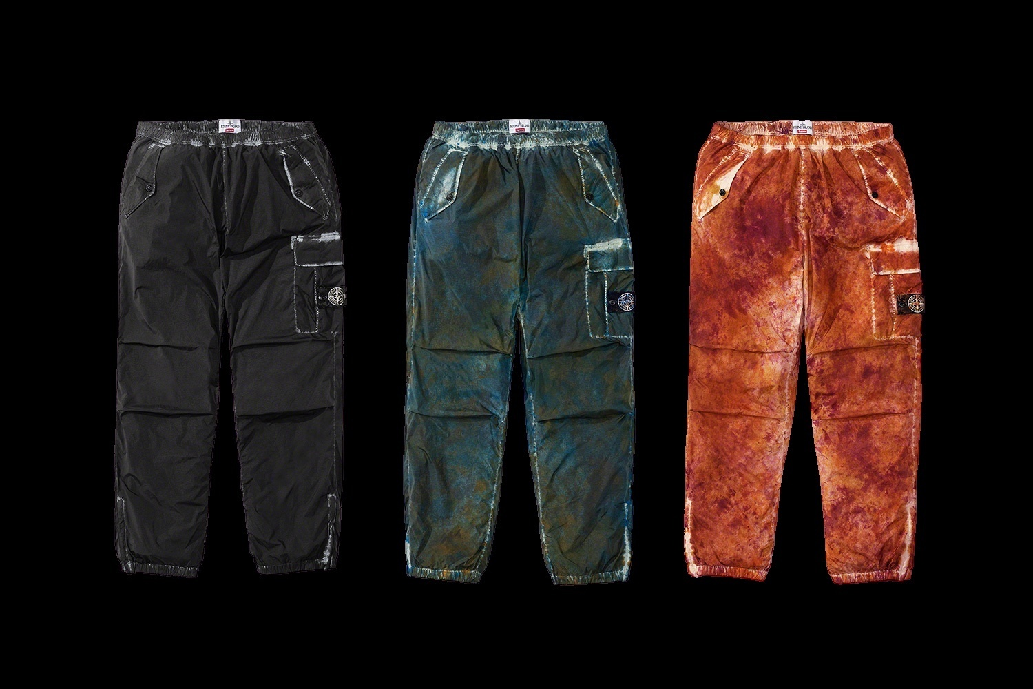 Supreme®/Stone Island® Painted Camo Nylon Cargo Pant